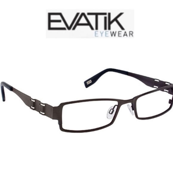 EVATIK 9005 Eyeglass Black Frames—Sleek!! Adjustable Nose Pads—Like New—$229 - Picture 2 of 12